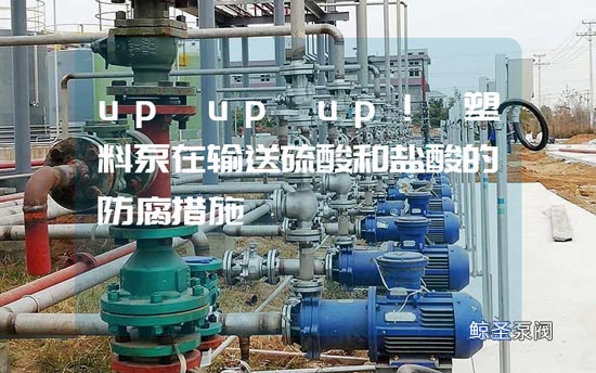 up up up！氟塑料泵在输送硫酸和盐酸的防腐措施