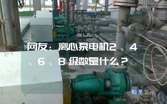 网友：离心泵电机2、4、6、8级数是什么？