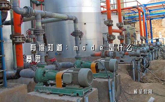 有谁知道：mode是什么意思