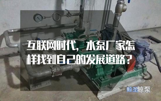 互联网时代,水泵厂家怎样找到自己的发展道路?