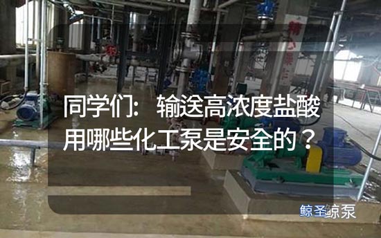 同学们:输送高浓度盐酸用哪些化工泵是安全的?