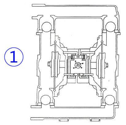 气动隔膜泵工作原理图1