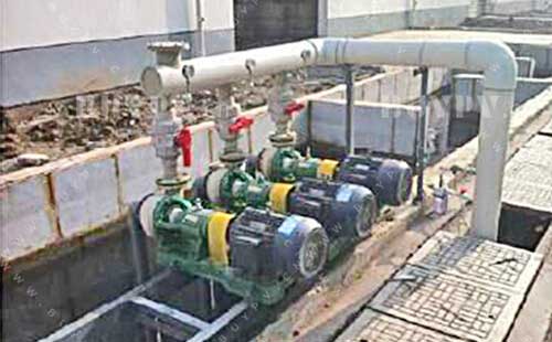 江苏fsb酸碱废水污水提升泵案例现场